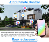 Colorful WiFi Smart Bulb B22 E27 E14 RGB LED Works with Alexa/Google