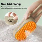 Electric pet brush with water spray