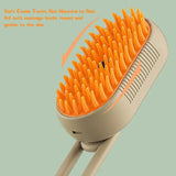 Electric pet brush with water spray