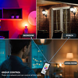 Colorful WiFi Smart Bulb B22 E27 E14 RGB LED Works with Alexa/Google