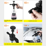 Car wash watering can, air pressure spray
